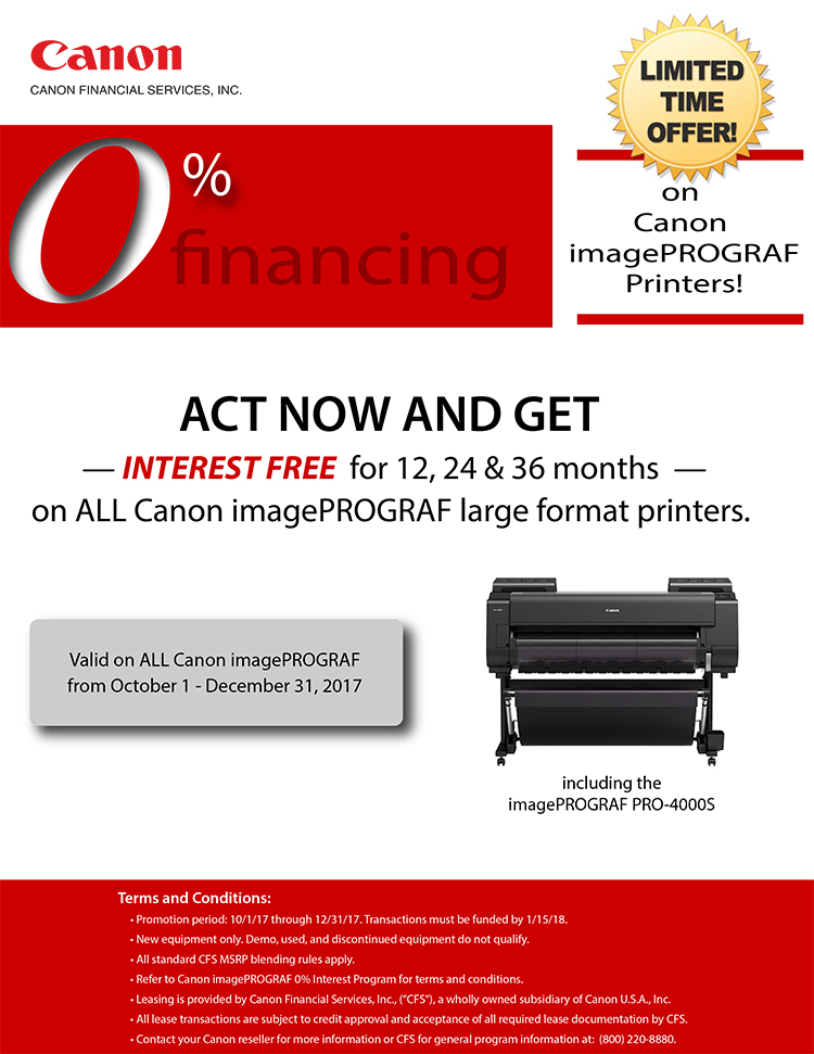 canon imagePROGRAF large format printers from plan and print near syracuse ny