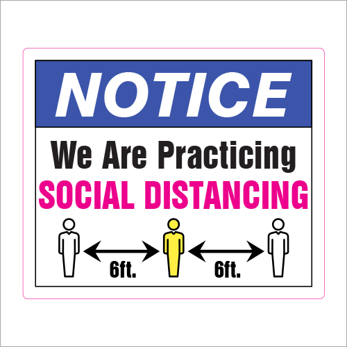 Emergency Signage Solutions from Plan and Print Social Distancing Sign Syracuse NY