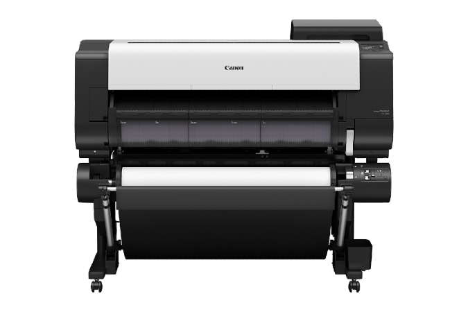 canon imageprograf tx 3200 large format printer with optional stacker and catch basket